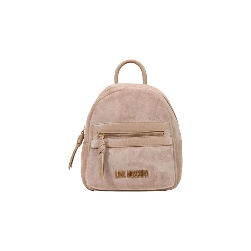 Love Moschino Beige Polyester Women's Backpack